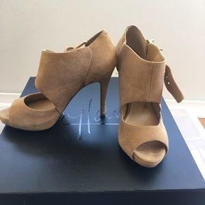 Nine West peep toe ankle booties